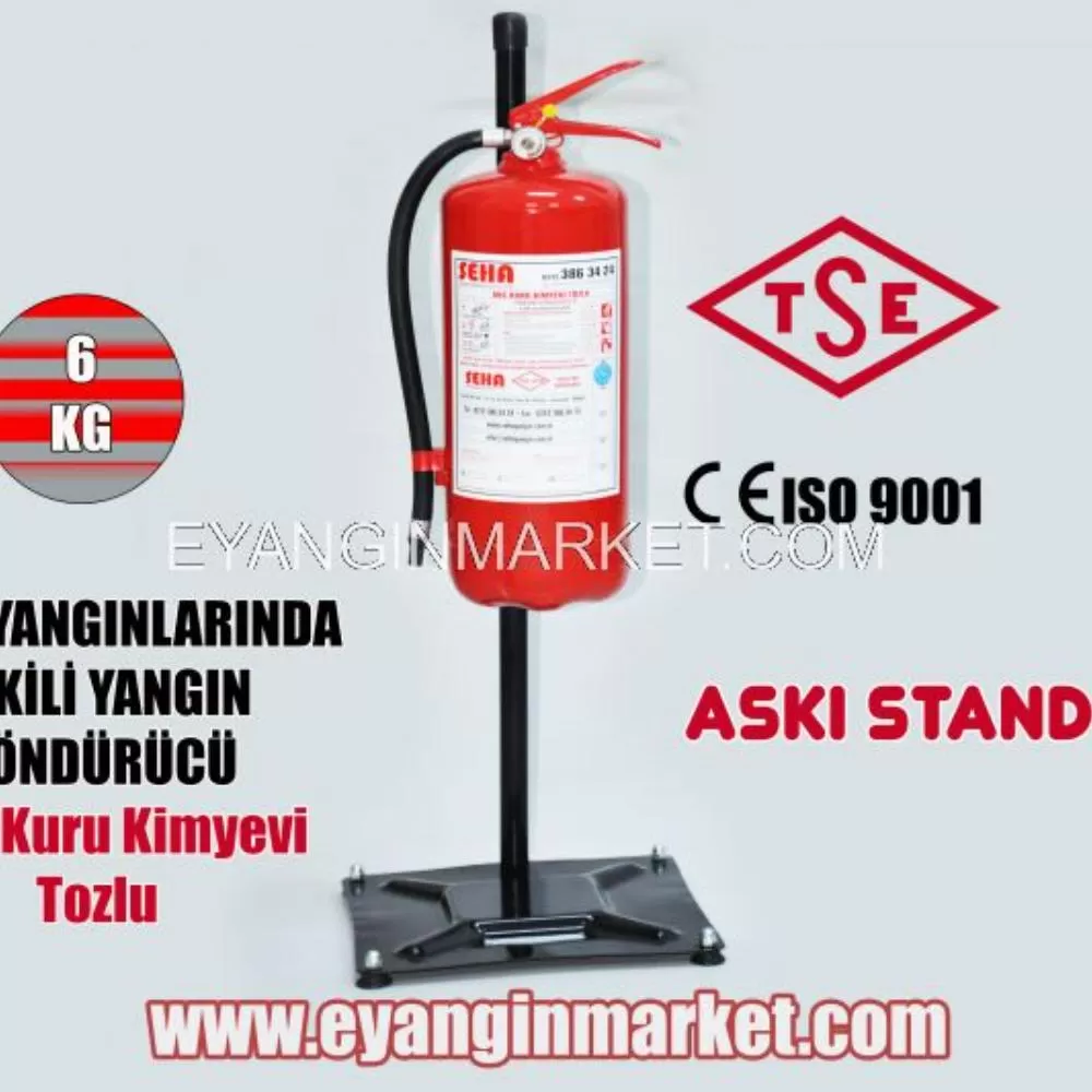 6 kg Powder Fire Extinguisher with Stand